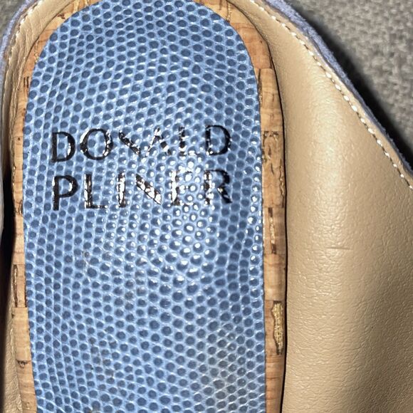 Donald Pliner Women’s Wedge Sandals Size 6.5 M Blue Leather Beach Cruise NWOB - Picture 2 of 12